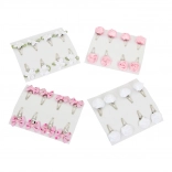 Ukosnice za kosu s cvjetnim motivom - set od 32 kom