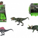 Dinosaur u prijenosnom kavezu – plastična igračka 13 × 9 cm, mix vrsta, kutija 12 kom