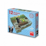 Dino drvene kocke KRTIĆ i životinjice 12 kom