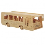 Woodcraft Drvene 3D puzzle autobus