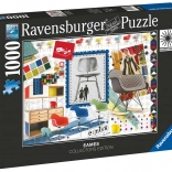 Ravensburger puzzle Eames Design klasične stolice 1000 dijelova