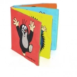 Tekstilna šuškava rasklopiva knjižica KRTEK 10 × 10 cm