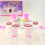 Glorie blagovaonski stol s dodacima za lutke