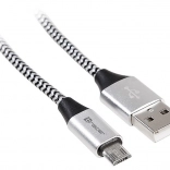 USB kabel 2.0 AM-micro 1 m crno-srebrni
