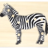 Drvena Montessori slagalica s umetkom VIGA zebra