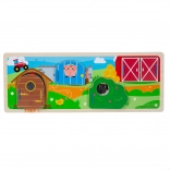 Senzoričke drvene puzzle farma BIGJIGS TOYS