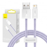 USB kabel Lightning Baseus Dynamic 2 2,4 A 1 m ljubičasti