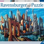 Ravensburger puzzle Dobrodošli u New York 1000 dijelova
