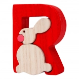 Drveno slovo R sa zekićem – FAUNA