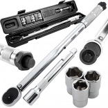 Set momentnog ključa 1/2'' 40–210 Nm s glavicama 17/19/21 i koferom