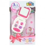 Dječji ružičasti baby telefon sa zvukovima i svjetlima
