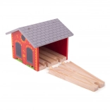 ciglena remiza za dva vlakića BIGJIGS RAIL