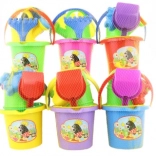 Set za pijesak sa slikom – kanta, lopatica, grabljice i zalijevač