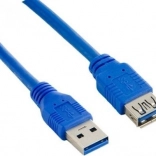 Produžni kabel USB 3.0 AM–AF 1,8 m plavi