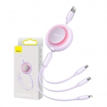 Baseus Bright Mirror II Series uvlačivi 3-u-1 kabel za brzo punjenje