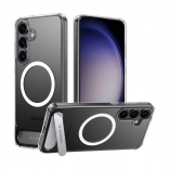 Magnetna prozirna futrola sa stalkom Torras Pstand za Samsung S25