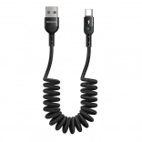 Pružni USB–USB‑C kabel Mcdodo Omega 1,8 m crni