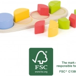 Small Foot Drvena Edukativna Pločica Razlomci