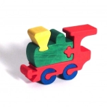 Fauna drvene umetaljke slagalica lokomotiva