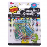 Šarene uredske spajalice 28 mm