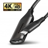 USB-C na HDMI 4K/60Hz aluminijski adapter, kabel 25 cm