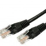 Patchcord kabel kat.6 RJ45 UTP 3m crni pakiranje 10 kom
