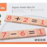 Magnetski drveni brojevi 40 kom