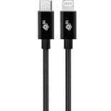 Kabel Lightning MFi - USB C crni 1m