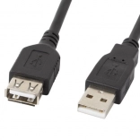 USB 2.0 produžni kabel AM–AF crni 1,8 m
