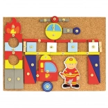 Bino igra s čekićem Vatrogasci – kreativni set od pluta