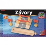 Željeznički prijelaz s rampama i znakovima