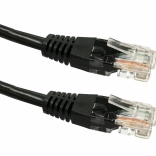 Patch kabel RJ45 UTP Cat 6, 1 m, crni
