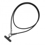 USB‑C kabel 2u1 s omčom za telefon 1 m crni