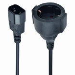 IEC320 C14 na SCHUKO (F) adapter napajanja 15 cm