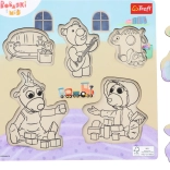 Drvena slagalica Bobaski i Miś – 5 dijelova