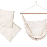 Viseća stolica za ljuljanje ModernHome bijela