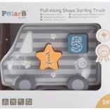 Drvena vučna igračka i umetaljka - kamion