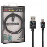 Gaming USB‑C kabel za punjenje i prijenos podataka sa trakicom