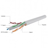 UTP kabel kategorije 6 AWG24 100 m sivi