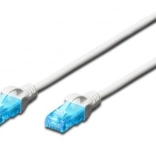 Patch kabel RJ45 U/UTP kategorija 5e PVC Bijela 1 m