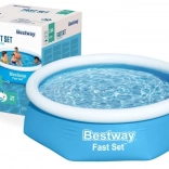 nafukovajući bazen s gornjim obodom 244 × 61 cm BESTWAY Fast Set