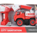 Vatrogasno vozilo na daljinsko upravljanje za sastavljanje vijcima