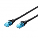 Patch kabel U/UTP kat. 5e PVC 3 m crni