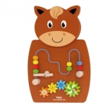 Drvena aktivna ploča konj - VIGA Montessori