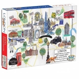 Puzzle karta Londona 1000 dijelova