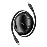 Uvlačivi kabel za punjenje Baseus Free2Pull USB‑C na Lightning 20 W 1 m crni