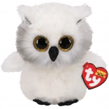 TY Beanie Boos maskota - Sova Austin 24 cm Bijela