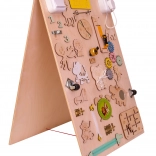 Drvena senzorička ploča obostrana Zoo