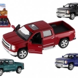Model autića Kinsmart Chevrolet Silverado 2014 s metalnom karoserijom, 1:46, 13 cm, povratni pogon, 4 boje