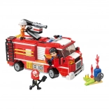 Qman vatrogasna cisterna Mine City Fire Line s vodenim topom (set za slaganje od 370 dijelova)